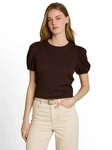TOM TAILOR Denim T-Shirt mit Puff&auml;rmeln