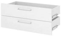 HAMMERBACHER Aktenschrank Schublade FlexWall 80cm 2x0,5OH wei&szlig;