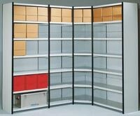 KERKMANN Regal Magazin-Regal Stora 100 Regalfeld mit R&uuml;ckwand BxTxH 75x50x260cm