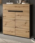Inn.Furn Schuhkommode Cooper (Flurkommode in Artisan Eiche und grau, 80 x 94...
