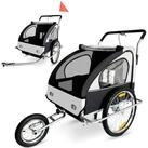 SAMAX Fahrradkinderanh&auml;nger Fahrradanh&auml;nger 2in1 Jogger - in Wei&szlig;/Schwarz -...