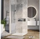 Bernstein Walk-in-Dusche EX101 80x200 cm Klarglas, ESG Sicherheitsglas, Walk-In