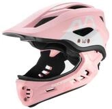 ROCKBROS Kinderfahrradhelm TT-32001 (Einzeln, Einzelhelm), Abnehmbarer...