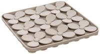 Flamingo Antischlingnapf Leckmatte Klaver quadratisch taupe