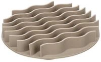 Flamingo Antischlingnapf Slow Feeder-Einsatz Futternapf Kaja rund taupe