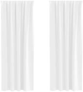 vidaXL Vorhang Verdunkelungs-Vorh&auml;nge mit Ringen 2 pcs Reinwei&szlig; 245 x 140 cm...