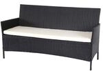 PROREGAL&reg; Gartenbank Poly-Rattan 2er/3er Sitzbank Halden Breite 106cm/154cm