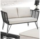 tectake Essgruppe Garten-Loungesofa, (Set., 1-tlg), Solides Gestell aus