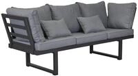 LC Garden Gartensofa &raquo;Bondino&laquo; Living Multifunktionssofa anthrazit inkl. 2x