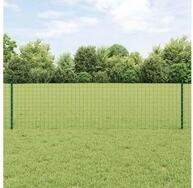 vidaXL Zaunpfosten, Zaunpfosten 11 pcs Gr&uuml;n 100 cm Stahl