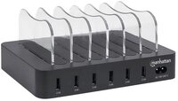 MANHATTAN 6-Port USB-Ladestation Sechs USB-A-Ports bis zu 2.4 A/5 V 102254