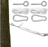 AMANKA Wandhalter Befestigung f&uuml;r H&auml;ngematte H&auml;ngestuhl an B&auml;umen, 160kg