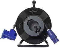 Sygonix Sygonix SY-6684366 Kabeltrommel 25 m Schwarz CEE-Cara-Stecker...