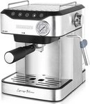 Heinrich&acute;s Espressomaschine, Edelstahlfilter, 20Bar Ulka Pumpe, Milchaufsch&auml;umer