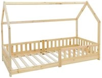 ML-DESIGN Spielbett Hausbett Kinderbett inkl. Lattenrost kreativ Bodenbett f&uuml;r