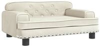 vidaXL Kindersofa, Kinder Schlafsofa Creme 70x45x30 cm Samt