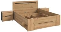 xonox.home Schlafzimmer-Set Canu, (3tlg. Set inkl. Nachtkommoden, Bett 140X200),