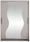 MIRJAN24 Kleiderschrank Miami S (mit Kleiderstange und Spiegel)...