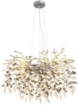 GLOBO LIGHTING H&auml;ngeleuchte QUEENA, Leuchtmittel wechselbar, Kristall Luster...