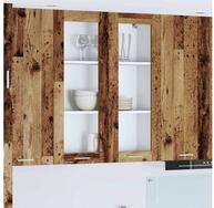 vidaXL H&auml;ngeschrank H&auml;ngeschrank mit T&uuml;r Altholz 80 x 31 x 100 cm...