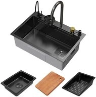 ML-DESIGN K&uuml;chensp&uuml;le Sp&uuml;lbecken aus Edelstahl Einbausp&uuml;le mit Wasserhahn &