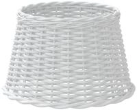 vidaXL Lampenschirm Lampenschirm Wei&szlig; &Oslash;45x28 cm Korbweide