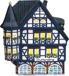 Wurm Dekoobjekt Lichthaus Buchhandlung Linz/Rhein aus Porzellan B14 x T11 x H18...