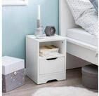 FINEBUY Nachtschrank SuVa13508_1 Nachtkonsole Holz 31x43x31 cm Nachttisch