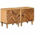 vidaXL Nachttisch 40 x 33,5 x 46 cm Nachttisch 2er Set Nachtschrank Braun...