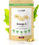 myvial Pflanzliche Omega 3 Kapseln aus Algen&ouml;l - 600 mg EPA & DHA Kapseln,...