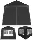 Casaria Pavillon, 300x300 cm Pavillon Set mit 4x Seitenw&auml;nde UV-Schutz 50+...