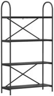 vidaXL B&uuml;cherregal B&uuml;cherregal Schwarz Eichen-Optik 80 x 30 x 146 cm...