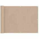 vidaXL Balkonsichtschutz Balkonsichtschutz Beige 75 x 200 cm (1-St)
