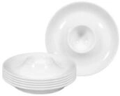 Seltmann Weiden Eierbecher Rondo/Liane Eierbecher mit Ablage &oslash; 12,5 cm, (6er...