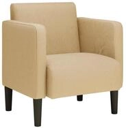 vidaXL Sessel Sessel mit Armlehnen Graugr&uuml;n 54 cm Cordstoff (1-St)