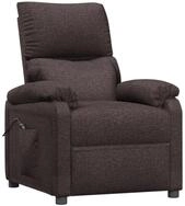 vidaXL Sessel Relaxsessel Elektrisch Dunkelbraun Stoff (1-St)
