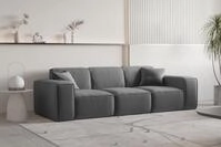Fun M&ouml;bel Sofa Sofa Designersofa CELES PREMIUM 3-Sitzer in Stoff, Inkl. 2...