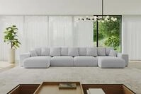 ALTDECOR Wohnlandschaft ESKAR-U2, Couch mit Schlaffunktion, Wohnzimmer -