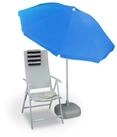 relaxdays Balkonschirm Sonnenschirm 180 cm, blau