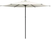 vidaXL Sonnenschirm Gartensonnenschirm 300 x 300 cm Polyester Rechtwinklig Creme