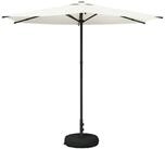 vidaXL Sonnenschirm Garten-Schirm mit Fu&szlig; 270 x 270 cm Polyester Rechtwinklig...
