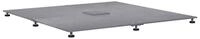 vidaXL Schirmhalter Sonnenschirmst&auml;nder Dunkelgrau Holzlook 100 x 100 x 4 cm...