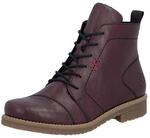Schn&uuml;rstiefelette RIEKER, Damen, Gr. 36, lila (rot), Lederimitat, Schuhe