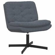 vidaXL Relaxsessel Drehender Entspannungsstuhl Dunkelgrau 63 x 75 x 76 cm Samt...