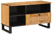 vidaXL TV-Schrank TV-Schr&auml;nk mit Regal Braun 80 x 33 x 46 cm Massivholz Mango