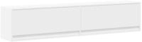 vidaXL TV-Wand TV-Wandschrank mit LED Wei&szlig; 180x31x38 cm, (1-St)
