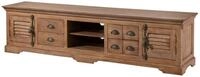 Massivmoebel24 TV-Board TOULOUSE (Massivholz), Mango 220x45x55 beige ge&ouml;lt...