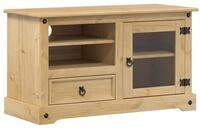 vidaXL TV-Schrank TV-Schrank Corona 100x45x58 cm Massivholz Kiefer