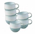 like. by Villeroy & Boch Becher Perlemor Aqua Henkelbecher 290 ml 6er Set,...