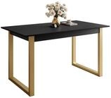 Lookway Esstisch ARTON GOLD II 140 cm ausklappbarer Tisch f&uuml;r 6-8 Personen, Breite: